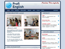 Tablet Screenshot of profienglish.cz